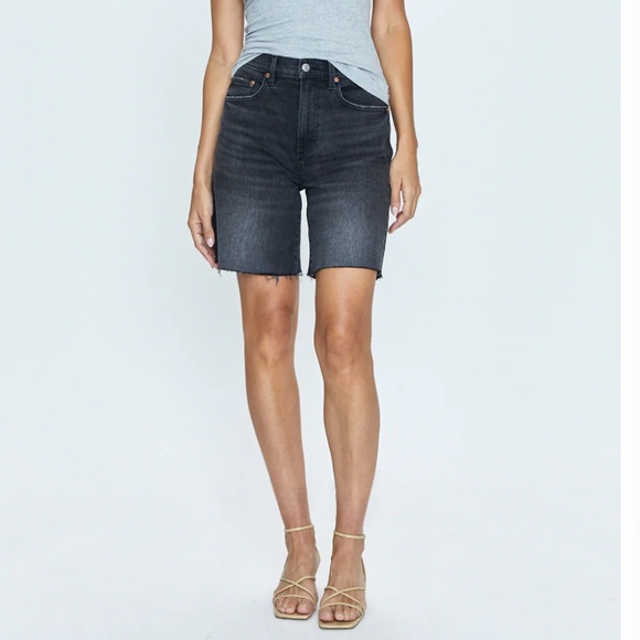 Pistola Kaylee High Rise Pinched Loose Straight Short in Boulder